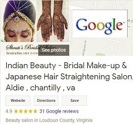 Reviews for indain beauty salon in Aldie, virginia
